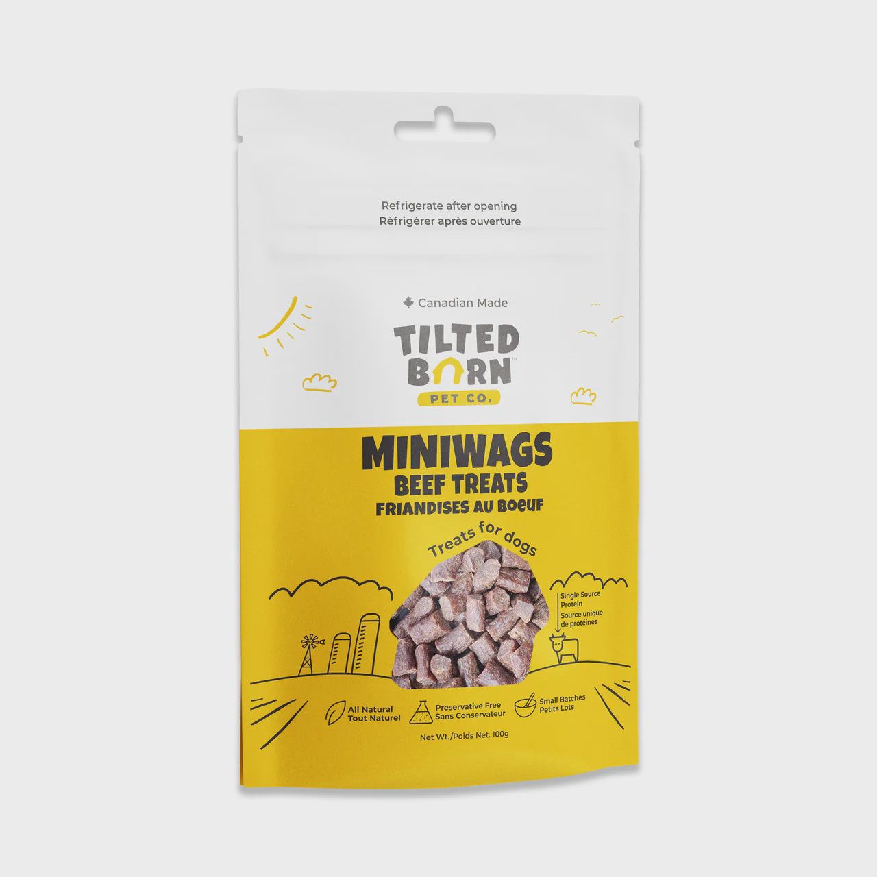 Tilted Barn Pet Co. Miniwags Beef Treats