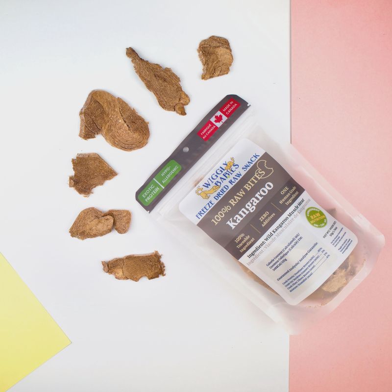 Wiggly Babies Freeze Dried Raw Kangaroo - L