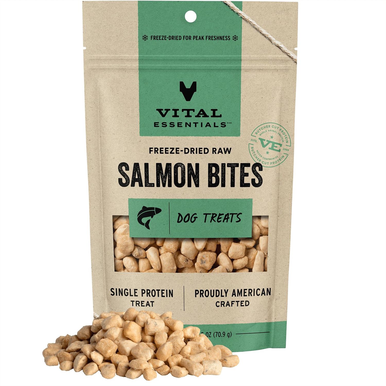 VITAL ESSENTIALS-FD Raw Salmon Bites Treats 5OZ