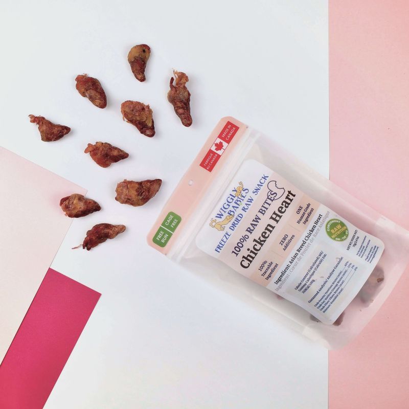 Wiggly Babies Freeze Dried Raw Chicken Heart