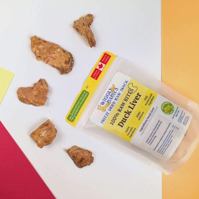Wiggly Babies Freeze Dried Raw Duck Liver