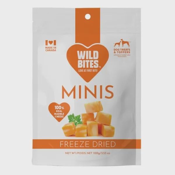 Wild Bites Freeze Dried MINIS 100% Canadian Marble Cheese