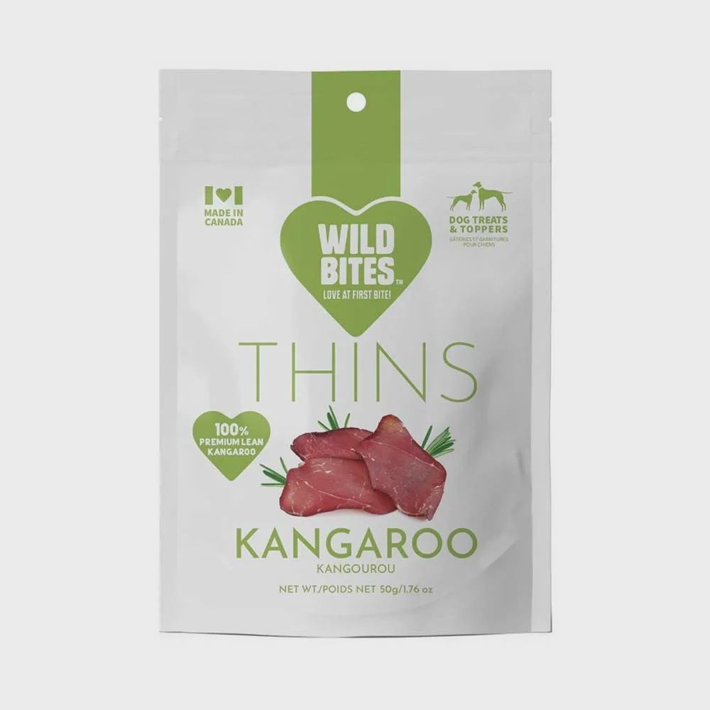 Wild Bites Kangaroo Thins - 50g