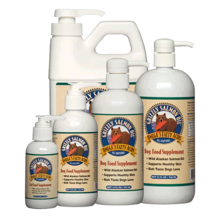Grizzly Salmon Plus Oil Liquid Supplement 8 oz