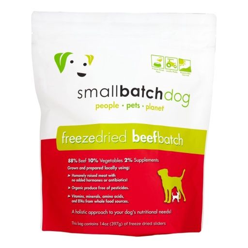 Small Batch Beef Batch Freeze Dried Dog Food, 14 Oz