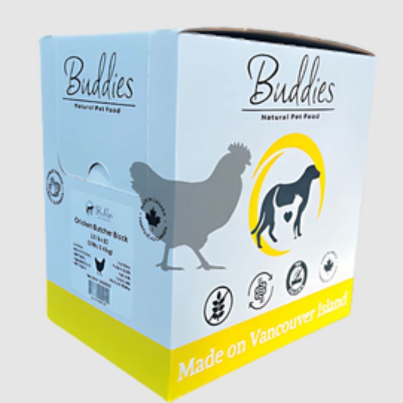 Buddies Cat Chicken Butcher Block 1/4 LB