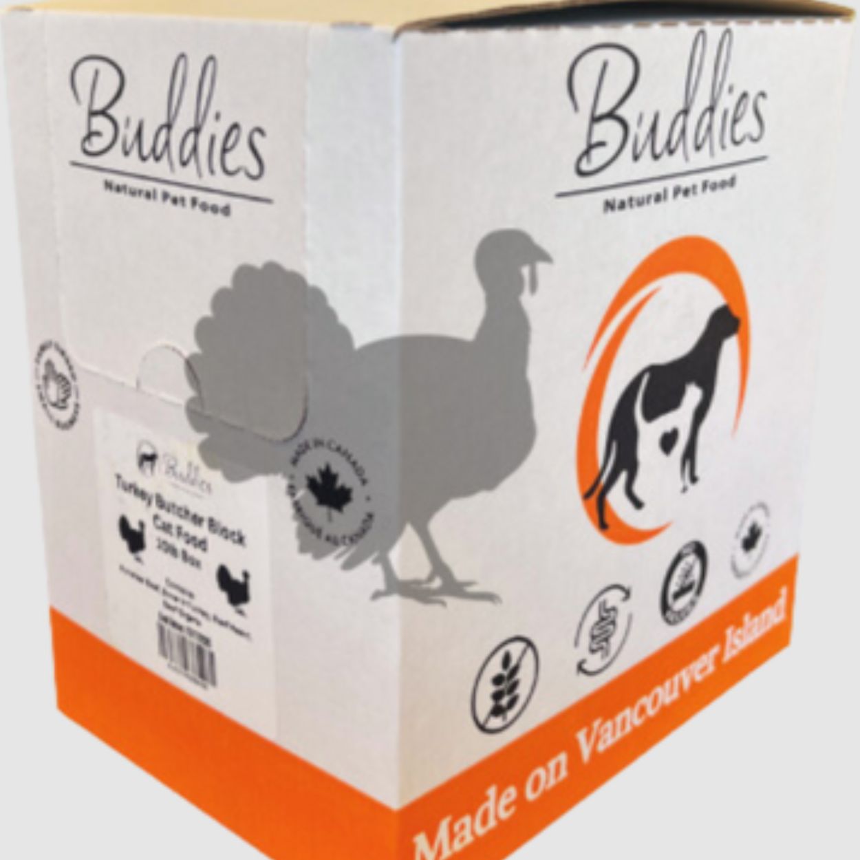 Buddies Cat Turkey Butcher Block 1/4 LB