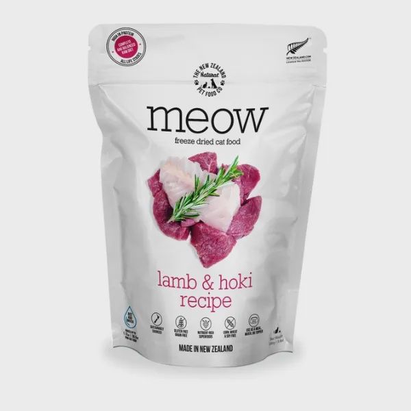 NZ Natural Pet Food Co - Freeze Dried - Food - Meow - Lamb &amp; Hoki 9.9oz