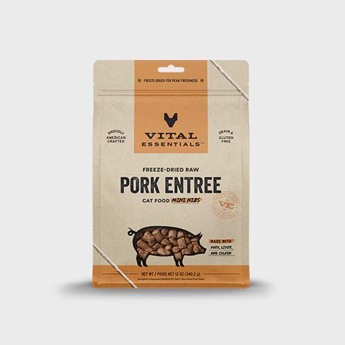 VITAL ESSENTIALS FD Raw Pork Mini Nibs 12OZ | Cat