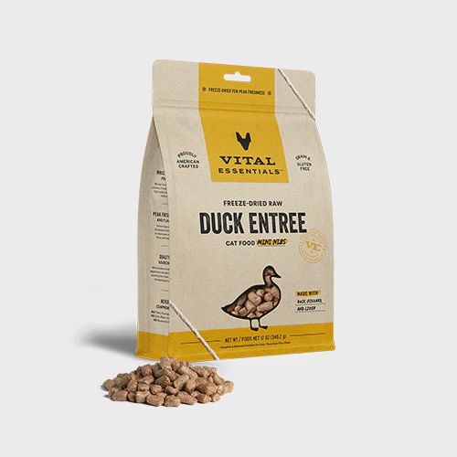 VITAL ESSENTIALS | FD Raw Duck Mini Nibs 12OZ | Cat