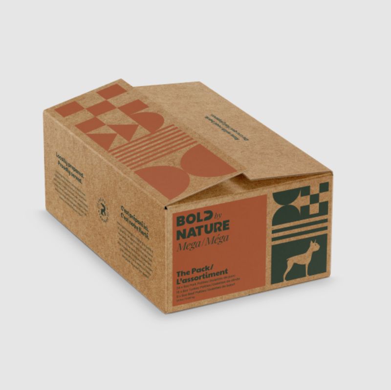 Bold by Nature Dog Mega Variety Pack Chkn Free Patties 24 lb