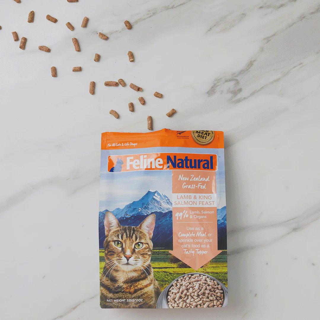 Feline Natural Cat Freeze-Dried Lamb &amp; King Salmon 11oz