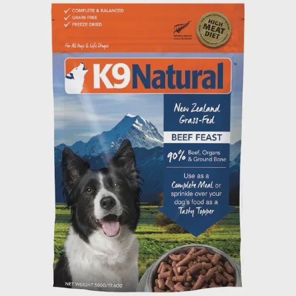 K9 Natural Dog Freeze-Dried Beef 1.1lb / 500g