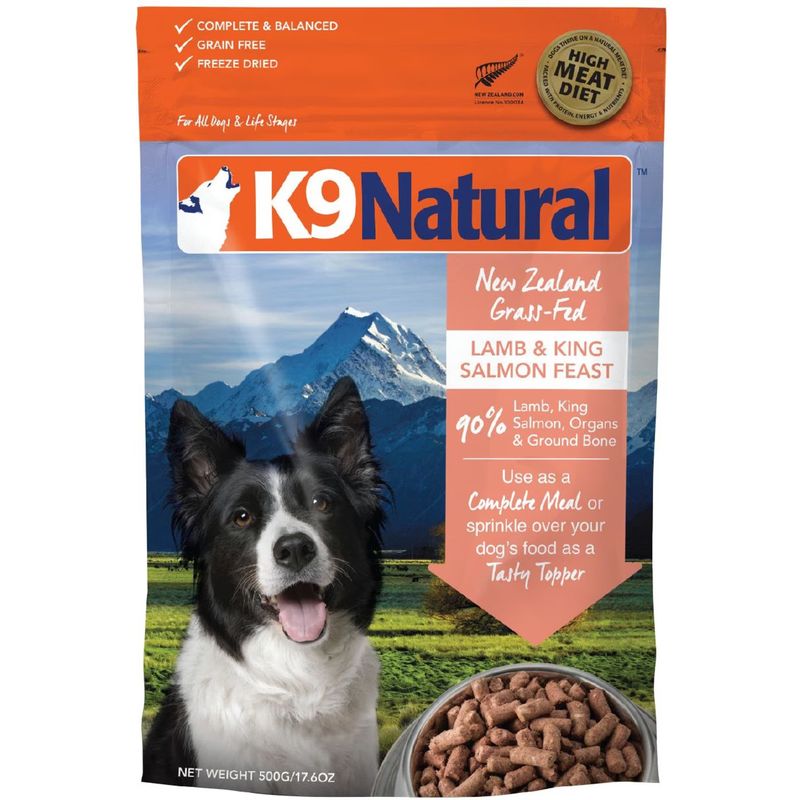 K9 Natural Dog Freeze-Dried Lamb &amp; King Salmon 1.1lb
