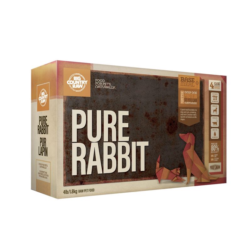 BCR Pure Rabbit Carton - 4 lb