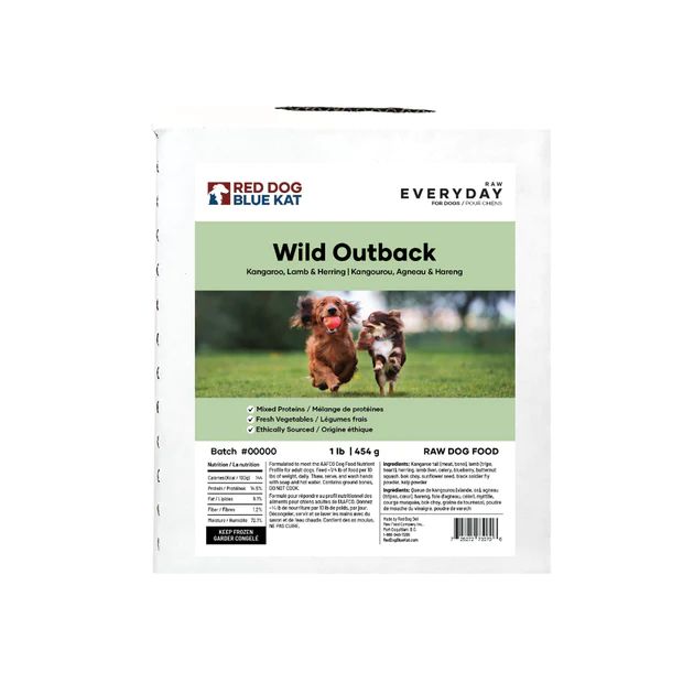 RDBK Everyday Raw Wild Outback (Kangaroo, Lamb &amp; Fish) 1 lb