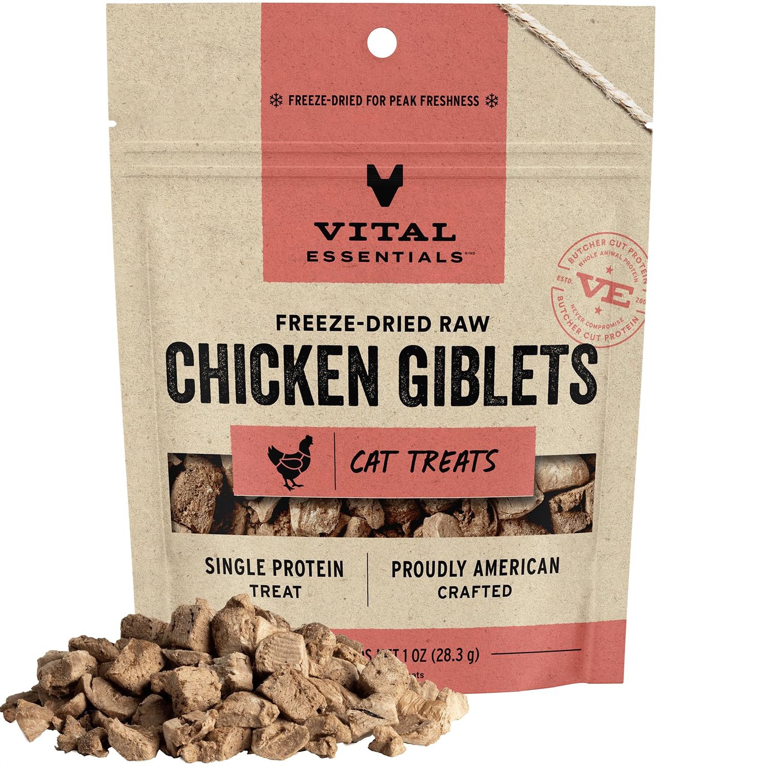 Vital Essentials FD Chicken Giblets 1OZ | Cat