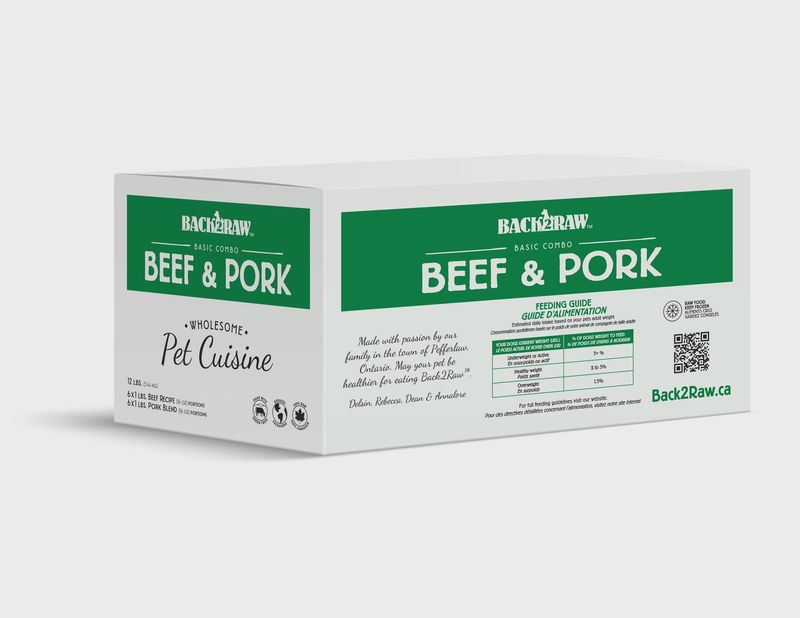 BACK2RAW Basic Beef &amp; Pork Blend 12lb BOX