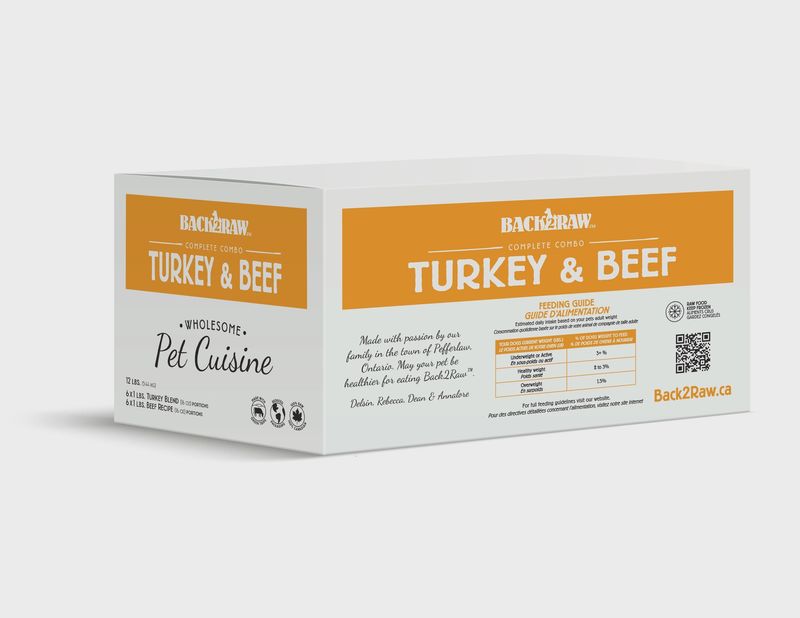 BACK2RAW Complete Turkey/Beef Blend 12lb BOX
