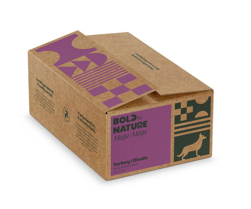 Bold by Nature Dog Mega Turkey Patties 24 lb