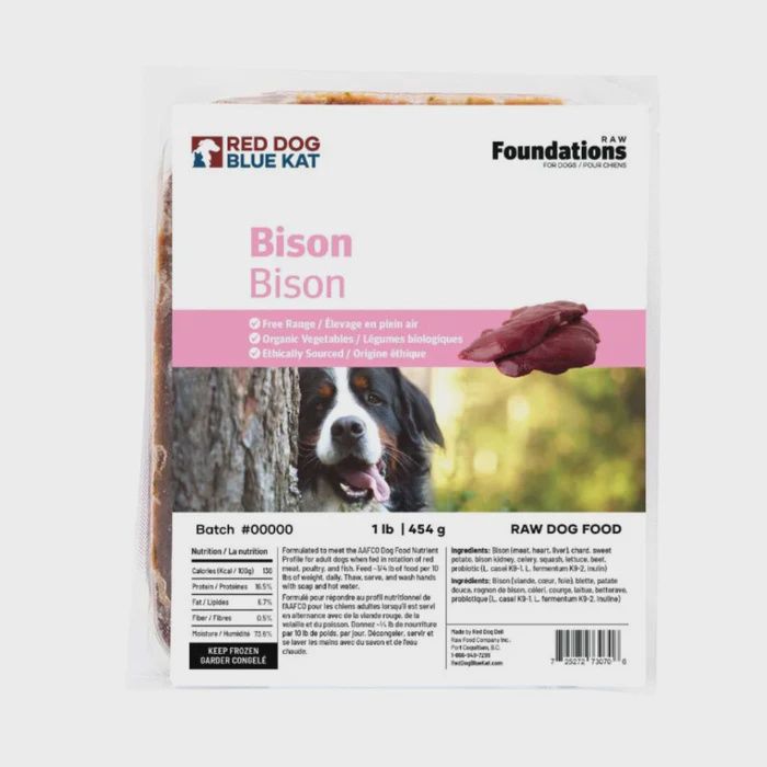 RDBK Foundations Bison for Dogs 4 x 1/4 lb