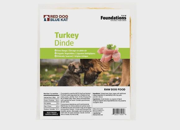 RDBK Foundations Turkey Recipe for Dogs 4 x 1/4 lb