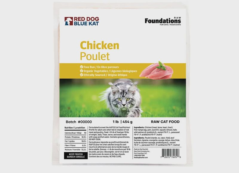 RDBK Foundations Chicken Recipe for Cats  4 x 1/4 lb