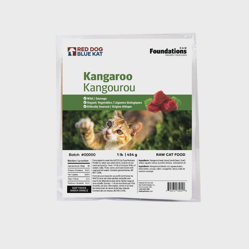 RDBK Foundations Kangaroo Recipe for Cats 4 x 1/4 lb