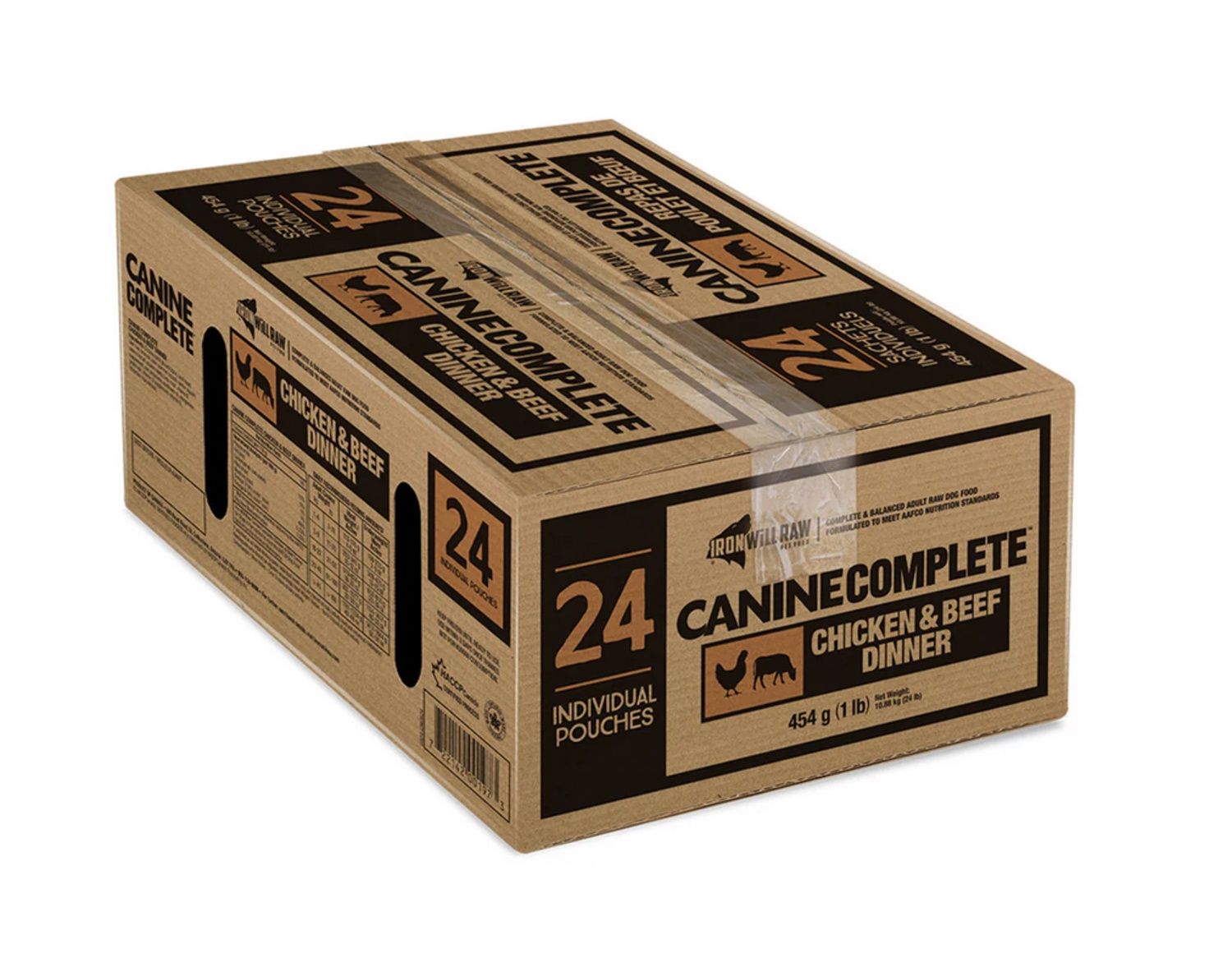 Iron Will Raw Dog Complete Chicken &amp; Beef Dinner 24/1 lb