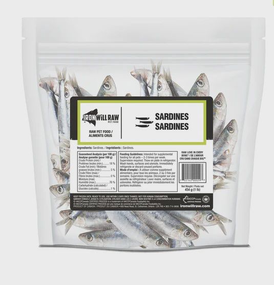 Iron Will Raw Dog Sardines 1 lb