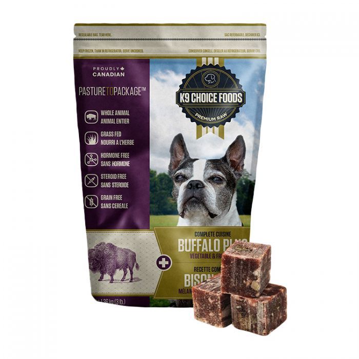 K9 Choice Foods Complete Cuisine Buffalo Plus 3LB