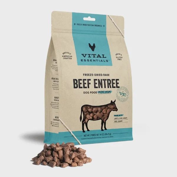 VITAL ESSENTIALS FD Raw Beef Entree Mini Nibs 14OZ
