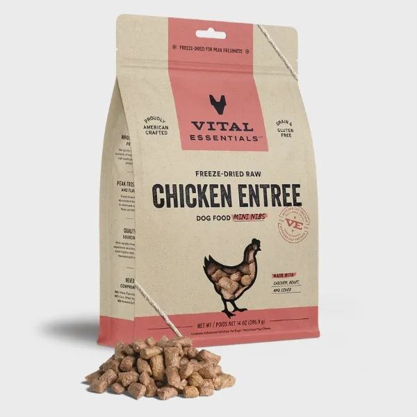 VITAL ESSENTIALS FD Raw Chicken Entree Mini Nibs 14OZ