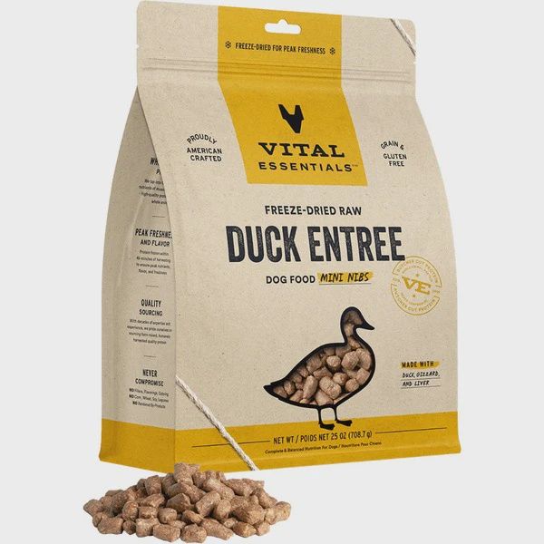 Vital Essentials FD Raw Duck Entree Mini Nibs 25OZ