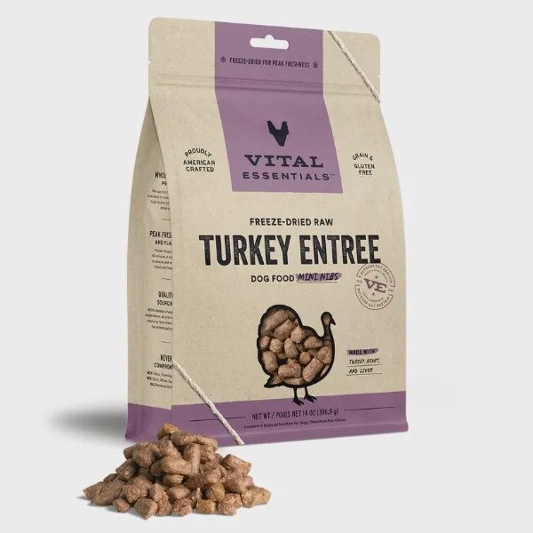 VITAL ESSENTIALS FD Raw Turkey Entree Mini Nibs 14OZ