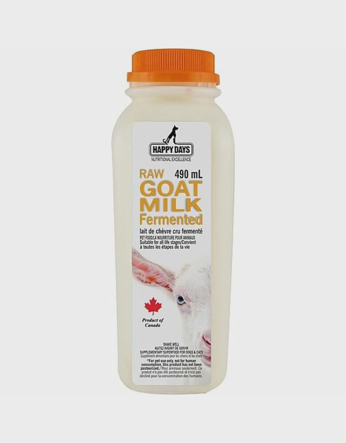 HAPPY DAYS  | Frozen - Raw Fermented Goat Milk 490ML