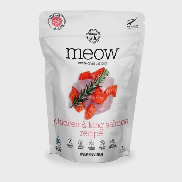 NZ Natural Pet Food Co - Freeze Dried - Food - Meow - Chicken &amp; Salmon - 9.9oz