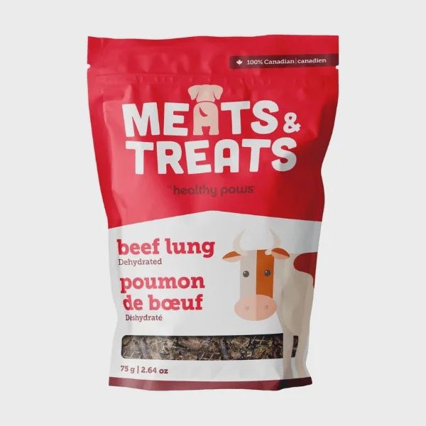 Healthy Paws Dehydreated Beef Lung 75GM