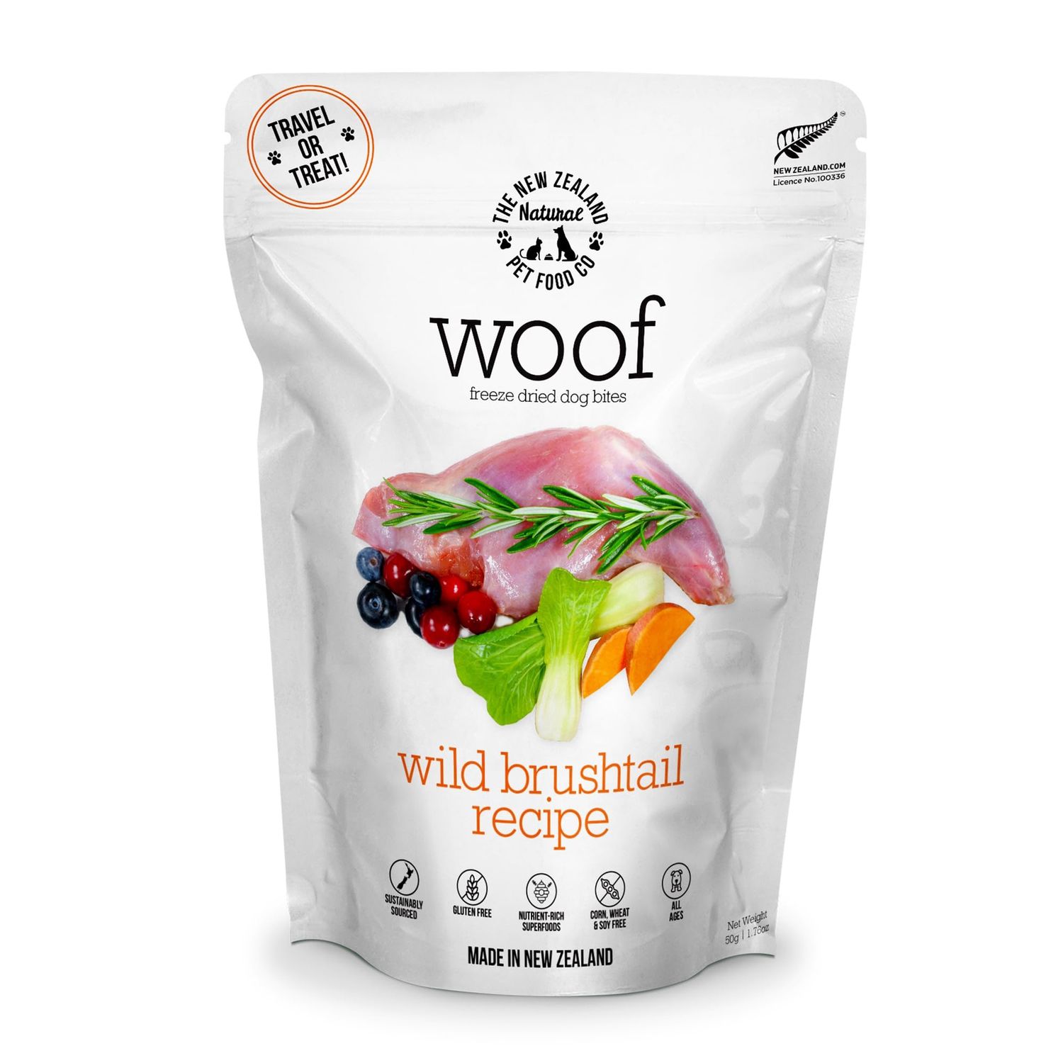 NZ Natural Pet Food Co - Freeze Dried - Food - Woof - Wild Brushtail - 9.9oz