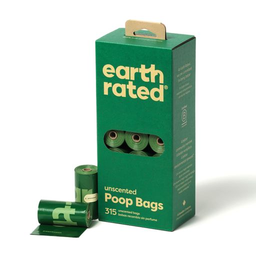 Earth Rated Unscented Poop Bags on 21 Refill Rolls  315 Count