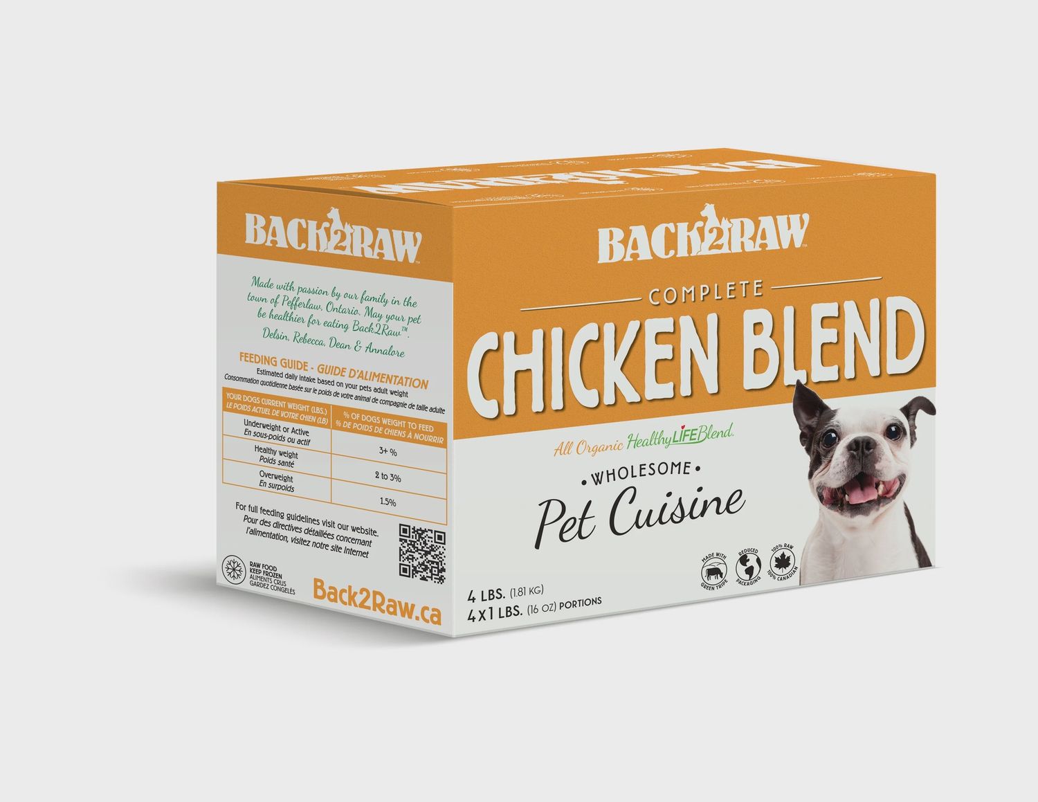 BACK2RAW Dog Complete Chicken Blend 4lb