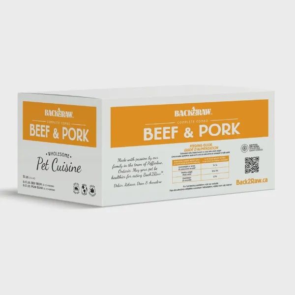 BACK2RAW Dog Complete Combo Beef and Pork Blend 12lb