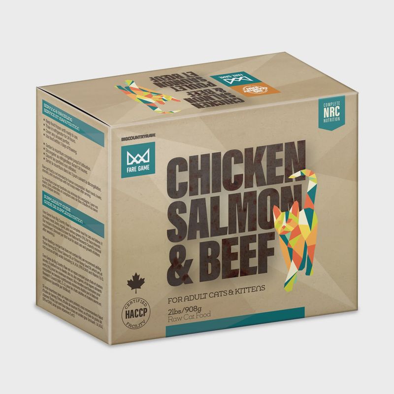 BCR Fare Game Chicken, Salmon and Beef - 2 lb