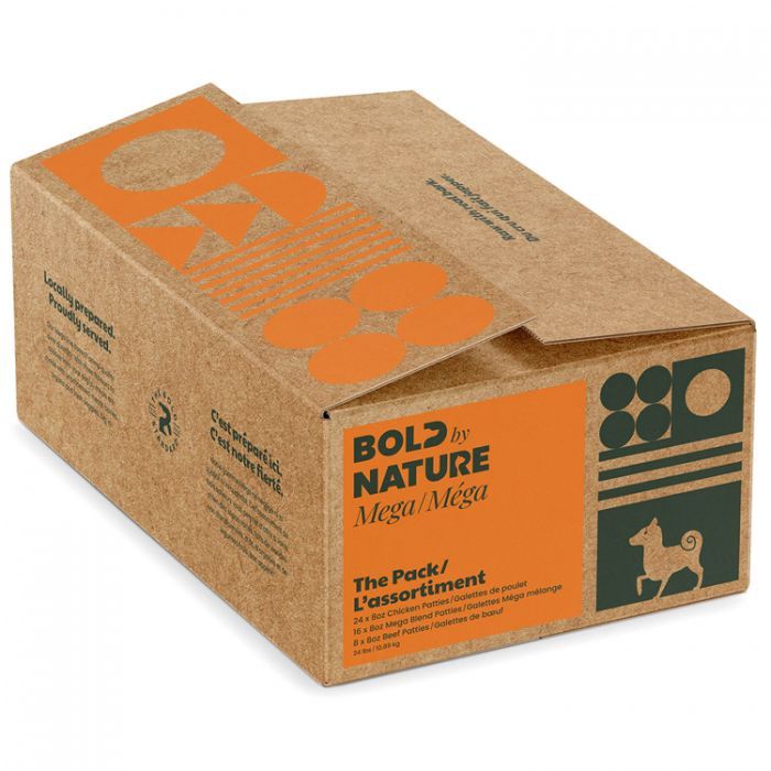 Bold by Nature Dog Mega Variety Pack w/ Chkn Patties 24 lb