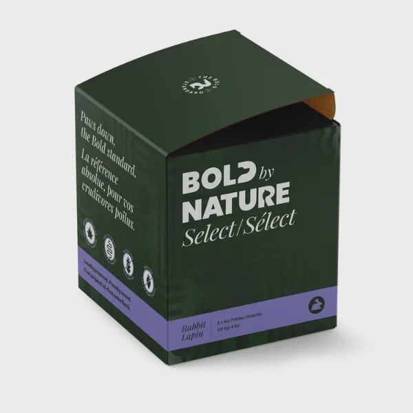 Bold by Nature Dog Select Rabbit Patties 4 lb