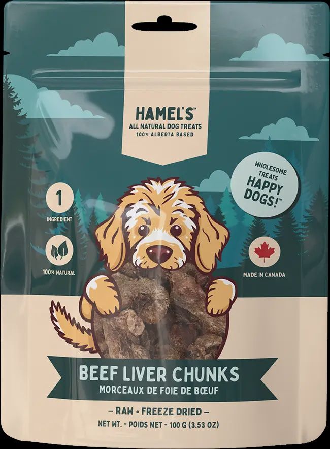 Hamel&#39;s Dog Freeze-Dried Beef Liver Chunks 100g
