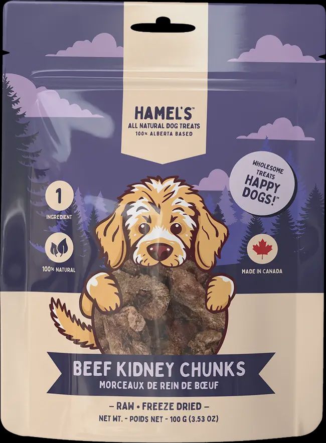 Hamel&#39;s Dog Freeze-Dried Beef Kidney Chunks 100g
