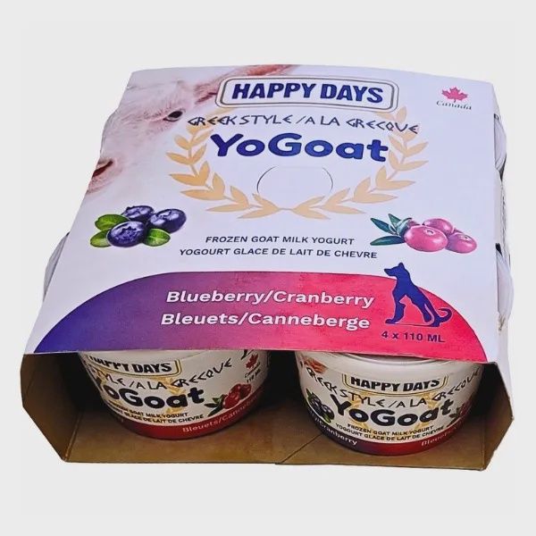 Happy  Days | Frozen Yo-Goat Cranberry Blueberry 4x110ML