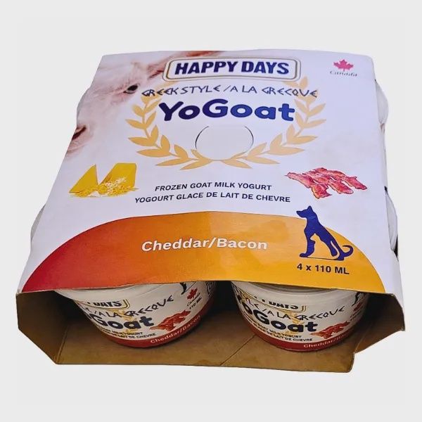 Happy Days | Frozen Yo-Goat Bacon Cheddar 4x110ML