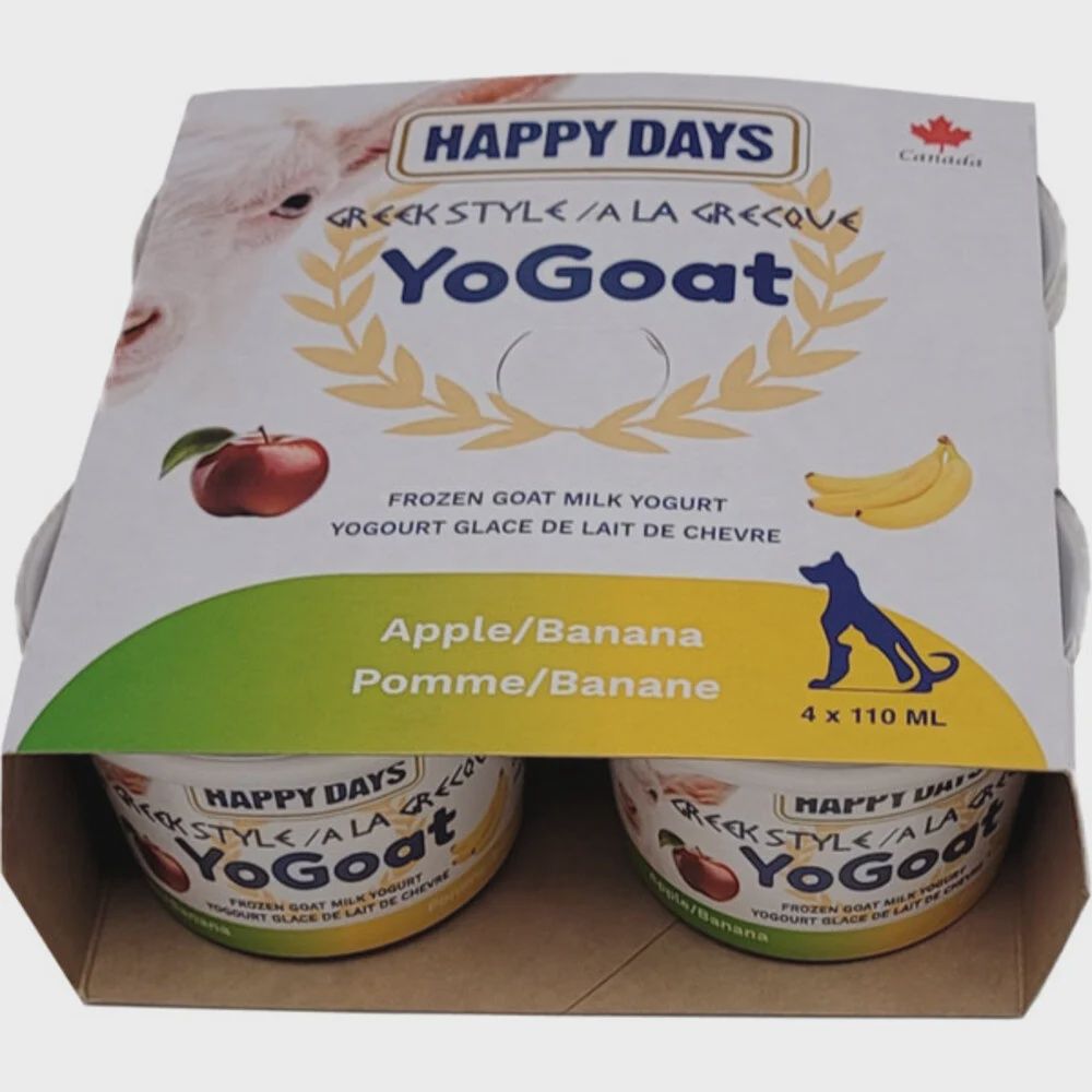 Happy Days | Frozen Yo-Goat Banana Apple 4x110ML